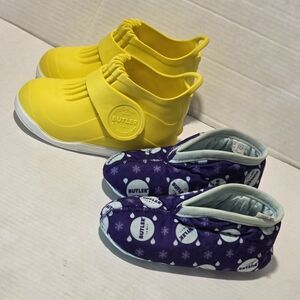 Butler Rockhopper Overshoe With Lining Waterproof Allweather Kids Sz 9-10-11